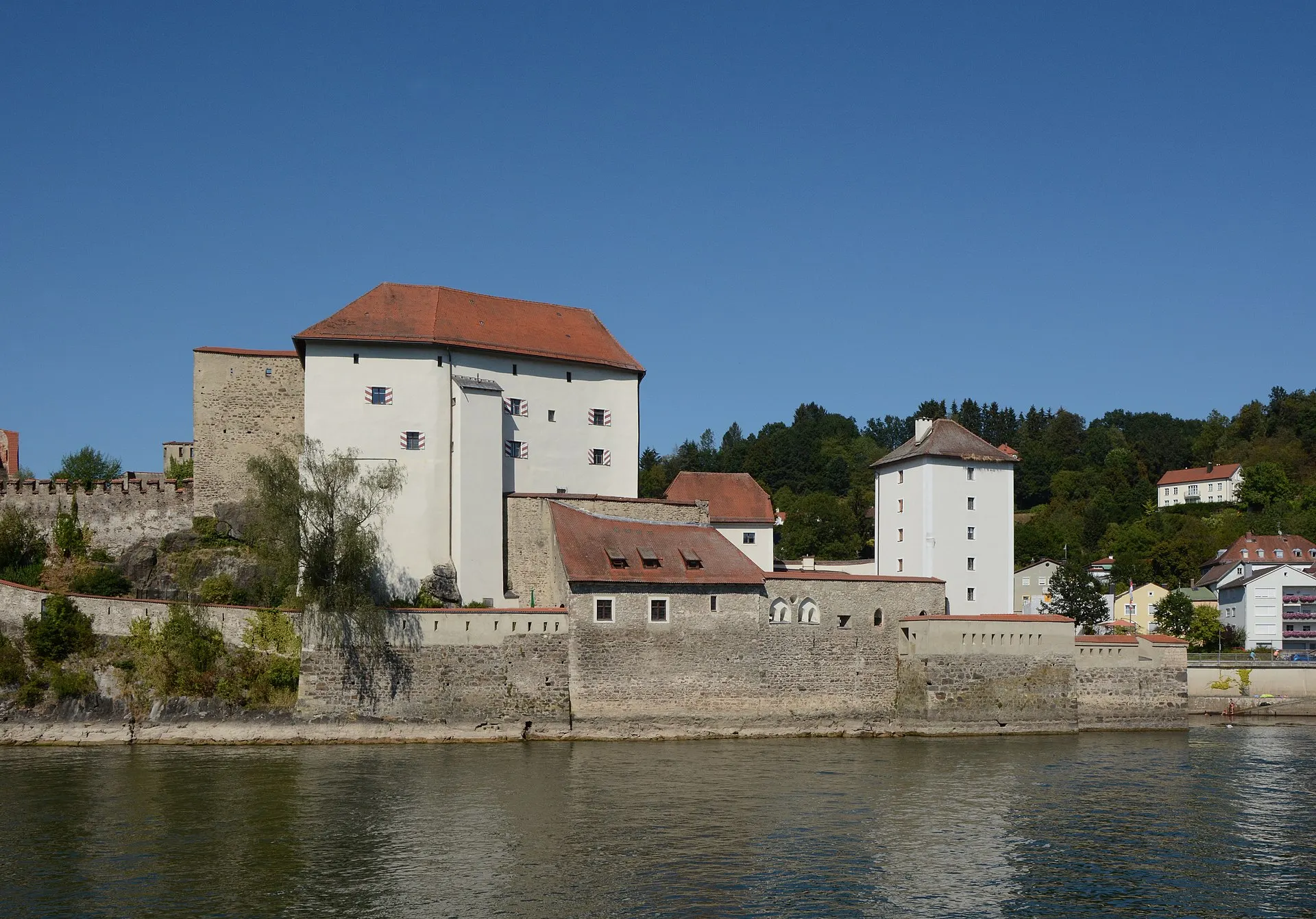 Veste Niederhaus an der Ilzmündung in Passau